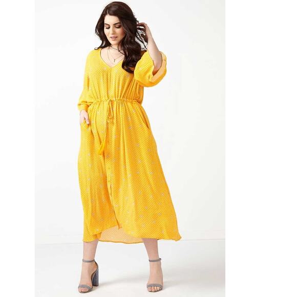 Melissa McCarthy X Seven7 100% Rayon Midi Dress, Size 3X, New with Tags - Picture 1 of 9